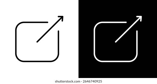 Window Maximize icon vector simple element illustration editable