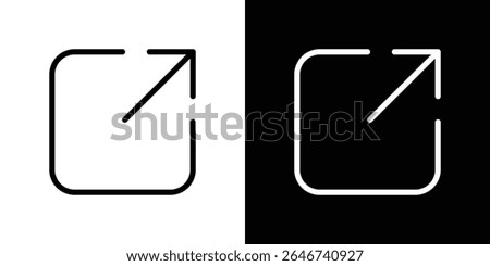 Window Maximize icon vector simple element illustration editable