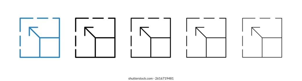 Window Maximize icons collection vectors for web ui