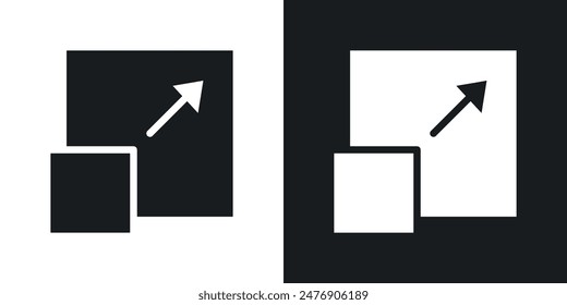 Window Maximize thin vector icon collection.