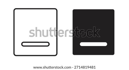 Window Minimize icon collection. modern simple icons for web