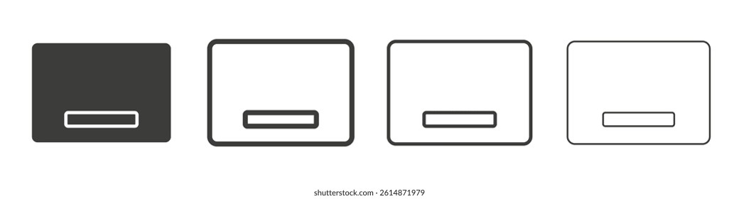 Window Minimize icon collection for website designs