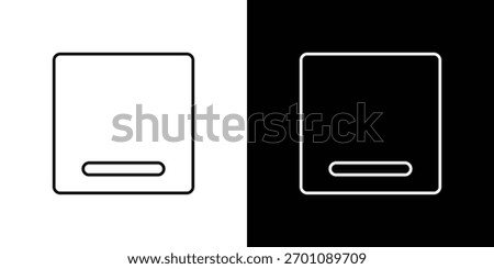 Window Minimize icon design vector art Illustrations