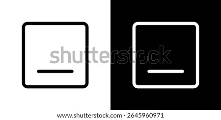 Window Minimize icon Flat style logo vector. perfect for UI designs