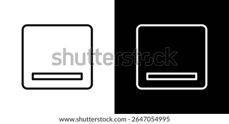Window Minimize icon. Graphic Design vector icon. Ui Ux Icons