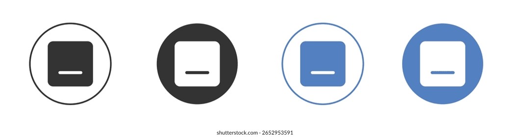 Ventana Minimizar los Diseños gráficos del logotipo del icono