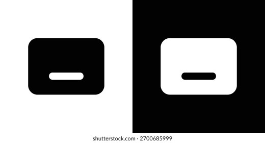 Minimizar la colección de silueta de ícono en versiones lisas planas en blanco y negro para Diseños gráficos