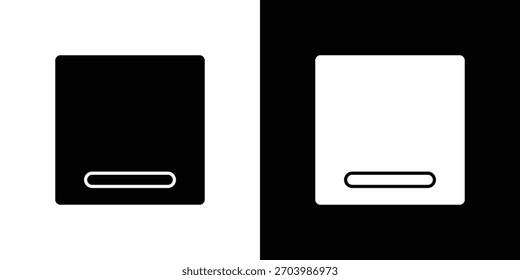 Window Minimize icon. Vector illustration. Flat design.