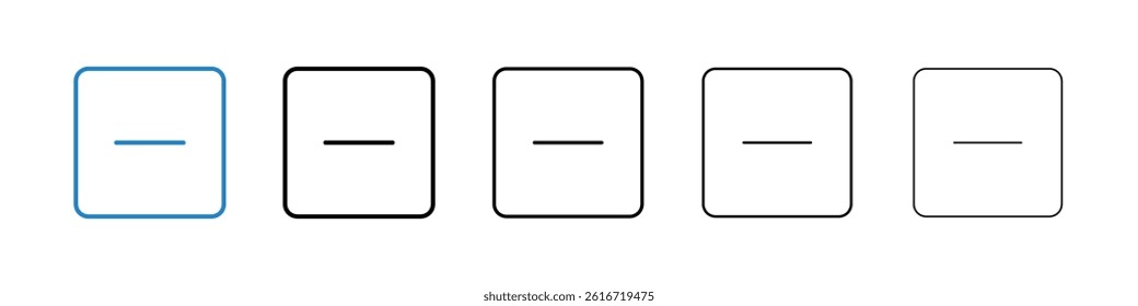Window Minimize icons collection vectors for web ui