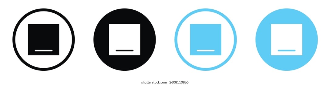 Window Minimize icons design. vector icons for ui designs