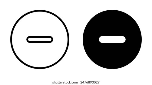 Window Minimize vector icon symbol in flat style.