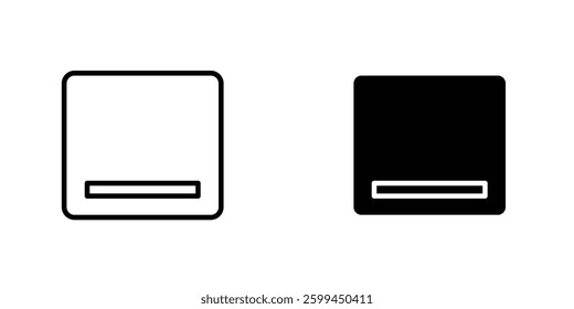 Window Minimizeicons for ui. vector illustration