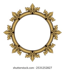 window mirror frame engraved gold