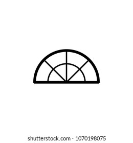 window on the arch icon. Element of door, window and gate for mobile concept and web apps. Thin line icon for website design and development, app development. Premium icon on white background