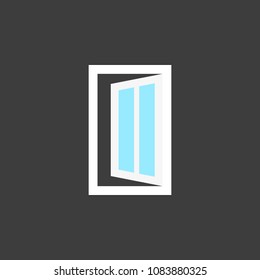 window open vector icon