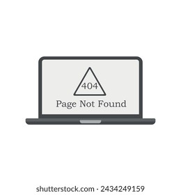 Window operating system error warning. Illustration on white isolated background.
