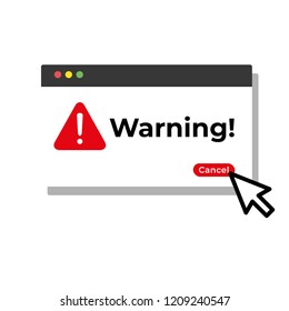 Window operating system warning