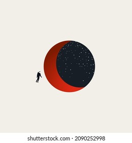 Window of opportunity vector concept. Symbol of challenge, vision, future, career. Minimal design abstract eps10 illustration