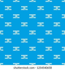 Window pattern vector seamless blue repeat for any use