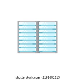 Window pixel art. Vector illustration.