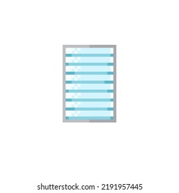 Window pixel art. Vector illustration.