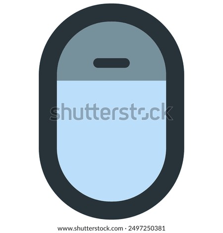 window plane icon with flat style