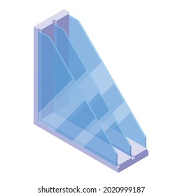 Window profile icon. Isometric of window profile vector icon for web design isolated on white background