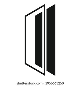 Window protective glass icon. Simple illustration of Window protective glass vector icon for web design isolated on white background