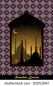 Window "Ramadan Kareem" (Generous Ramadan)