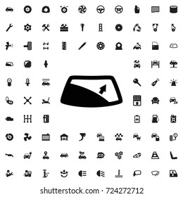 Window repair icon. set of filled car service icons.