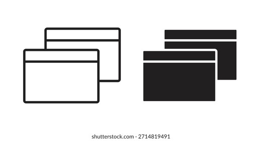 Window Restore icon collection. modern simple icons for web