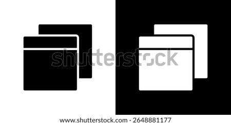 Window Restore icon of a flat style vector