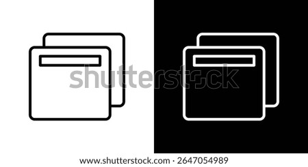 Window Restore icon. Graphic Design vector icon. Ui Ux Icons