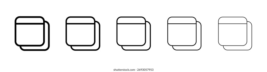 Window Restore icon for mobile concept and web design.