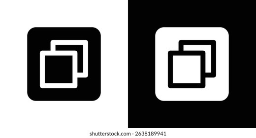 Window Restore icon in solid flat trendy design style.