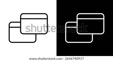 Window Restore icon vector simple element illustration editable