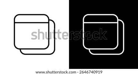 Window Restore icon vector simple element illustration editable