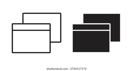 Icono de restauración de ventana para su diseño de Sitio web, logotipo, App, interfaz de usuario. EPS10