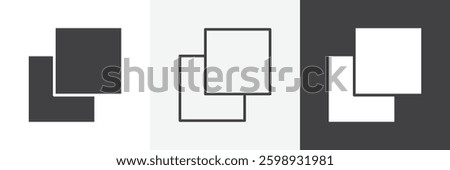 Window Restore icons in Thin line black color. flat simple vector symbols illustration.