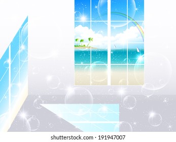 Window room sea