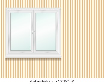 Window in the room, vector eps10 illustration