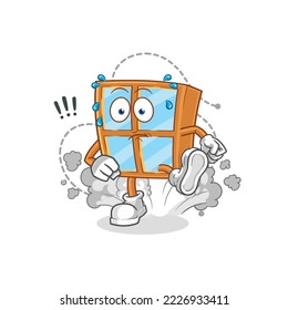 the window running illustration. character vector