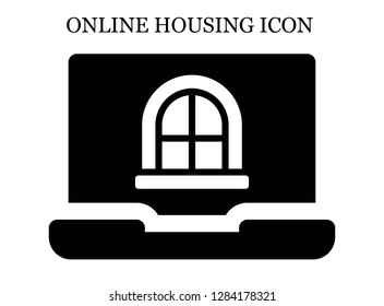 Window search icon. Editable Window search icon for web or mobile.