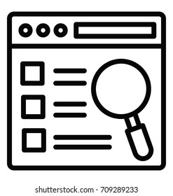 Window Search Vector Icon Stock Vector (Royalty Free) 709289233 ...