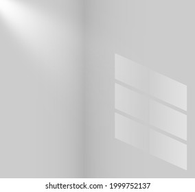 Window shadow effect. Vector illustration.