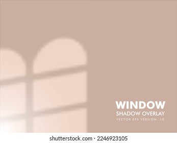 Window shadow overlay background vector