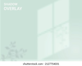 Window shadow overlay effect indoor background