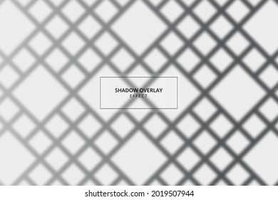 Window shadow overlay effect on gray background 