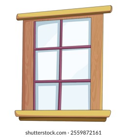 Window (shut) isolated on white background