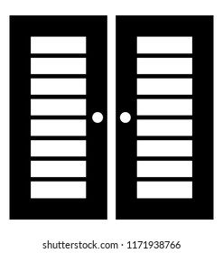 
Window shutter on white background
